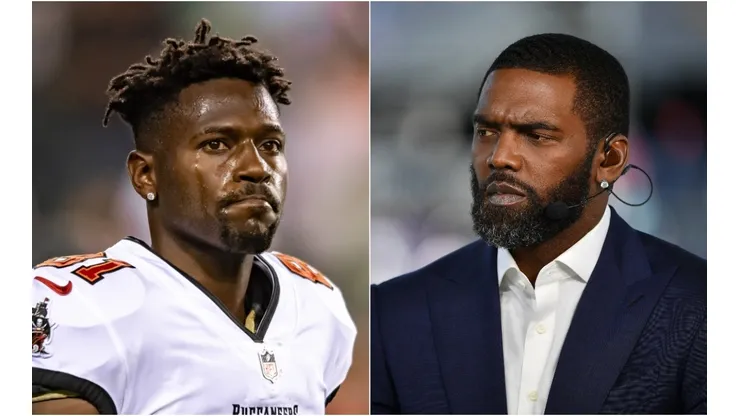 Antonio Brown (left) & Randy Moss