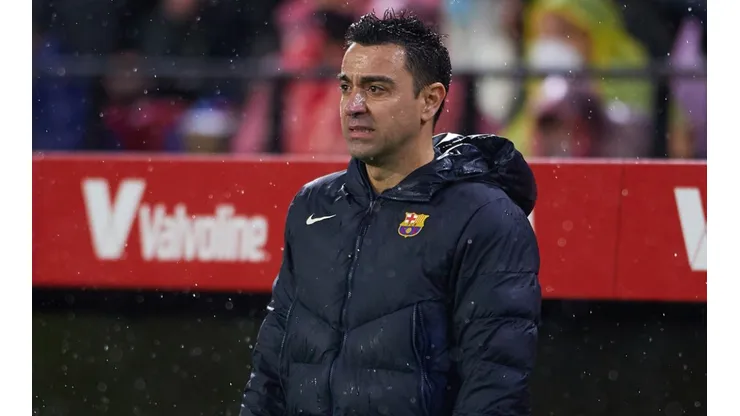 Manager Xavi Hernandez of FC Barcelona