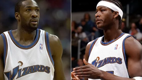 Gilbert Arenas (left) & Kwame Brown