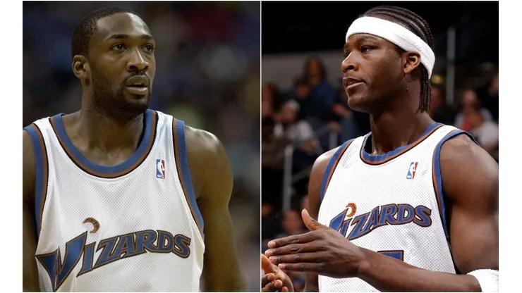 Gilbert Arenas (left) & Kwame Brown