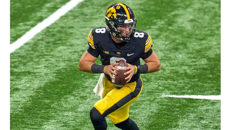 Iowa Hawkeyes quarterback Alex Padilla.