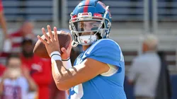 Ole Miss Rebels quarterback Matt Corral in action.