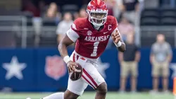 Arkansas Razorbacks quarterback KJ Jefferson.