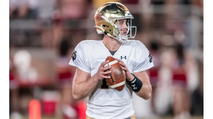 Notre Dame Fighting Irish quarterback Jack Coan.