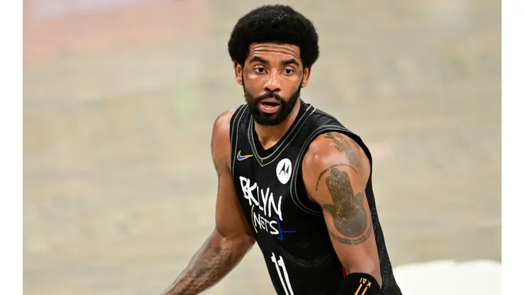Kyrie Irving in action with the Nets last season.