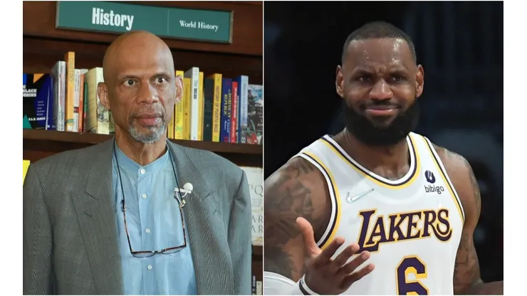 Kareem Abdul-Jabbar (left) & LeBron James