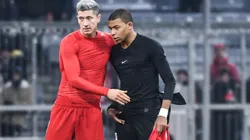 Robert Lewandowski and Kylian Mbappe
