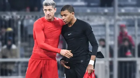 Robert Lewandowski and Kylian Mbappe