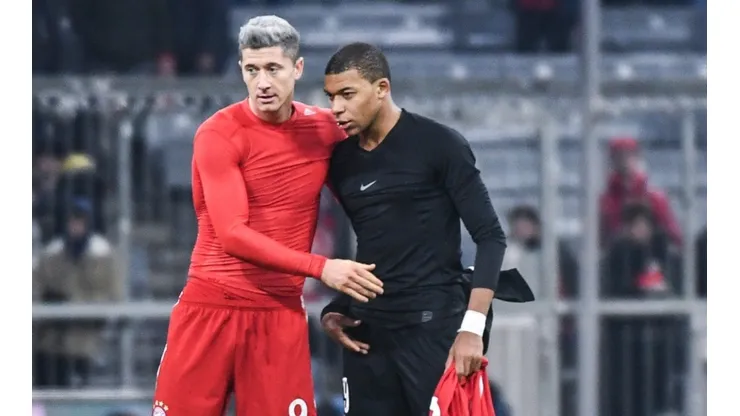 Robert Lewandowski and Kylian Mbappe