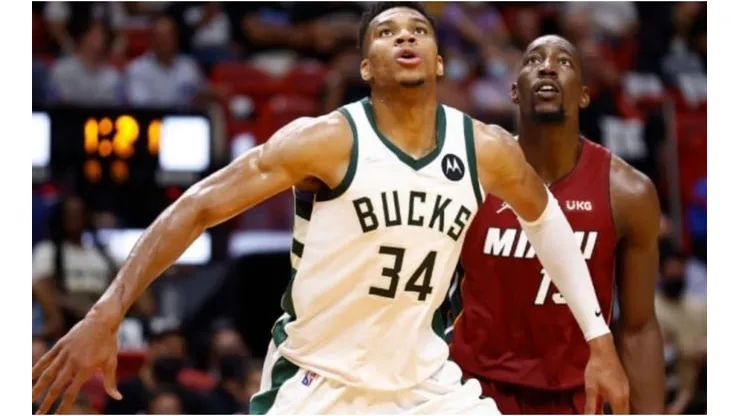 Giannis Antetokounmpo star of the Milwaukee Bucks
