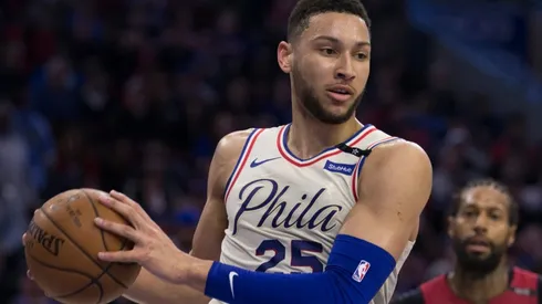 Ben Simmons in action for the Philadelphia 76ers.
