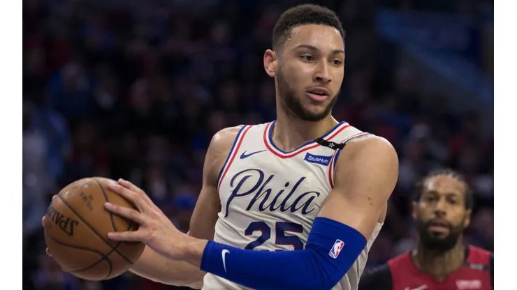 Ben Simmons in action for the Philadelphia 76ers.