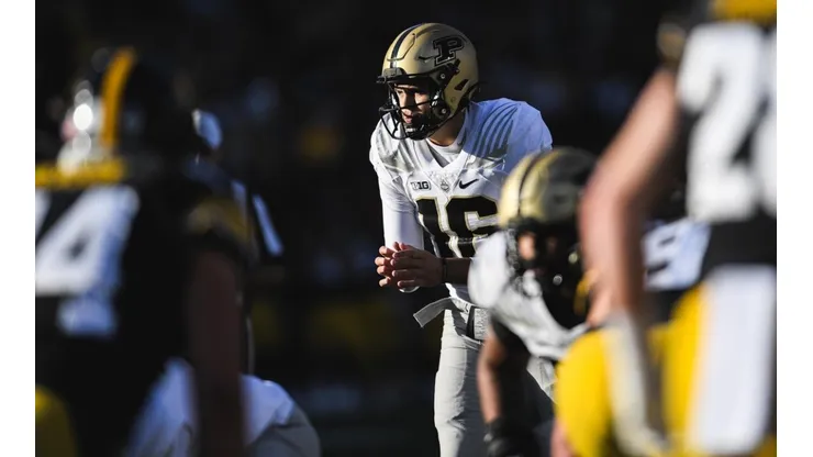 Quarterback Aidan O'Connell of Purdue
