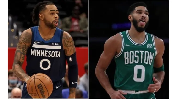 D'Angelo Russell (left) and Jayson Tatum (right)