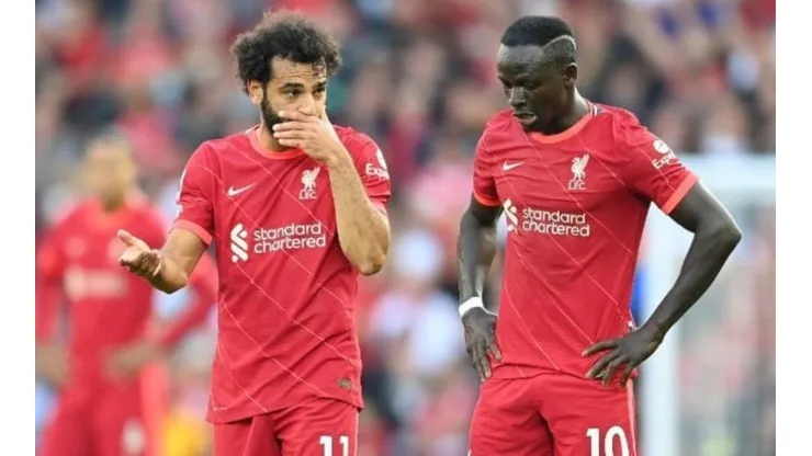 Mohamed Salah (left) and Sadio Mane (right) of Liverpool