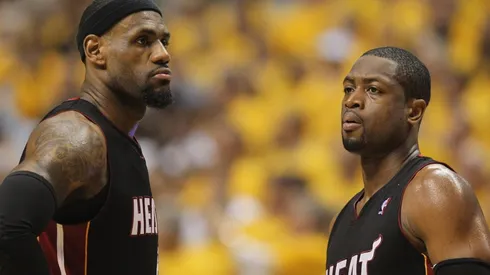 Dwyane Wade (R) and LeBron James during their time at the Miami Heat.