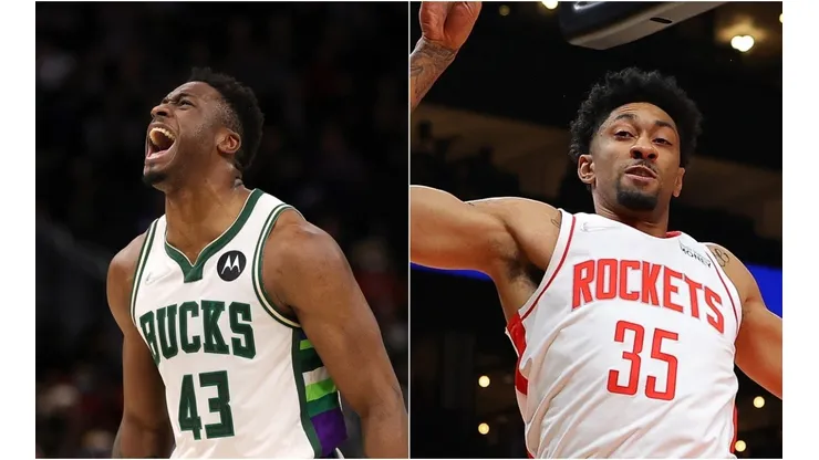 Antetokounmpo and Wood, leaders in points and rebounds of Bucks and Rockets