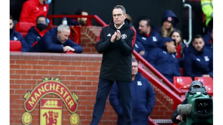 Ralf Rangnick, manager of Manchester United