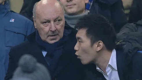 Inter Milan president Steven Zhang (right) and CEO of Inter Milan Giuseppe Marotta.