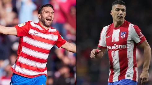 Jorge Molina and Luis Suárez, top scorers for Granada and Atletico Madrid