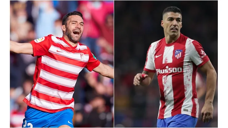 Jorge Molina and Luis Suárez, top scorers for Granada and Atletico Madrid