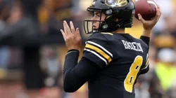Quarterback Connor Bazelak of the Missouri Tigers