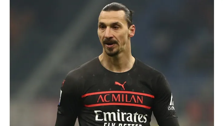 Zlatan Ibrahimovic during the match between AC Milan and SSC Napoli