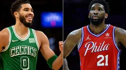 Jayson Tatum and Joel Embiid, points and rebounding leaders for the Celtics and Sixers