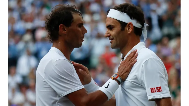 Rafael Nadal and Roger Federer