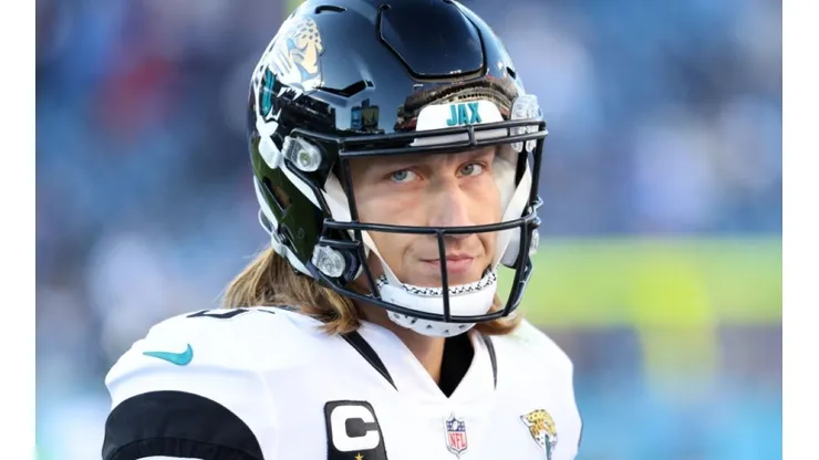 Quarterback Trevor Lawrence of Jacksonville Jaguars at the game vs Titans on December 12