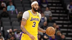 Anthony Davis in action for the Los Angeles Lakers.