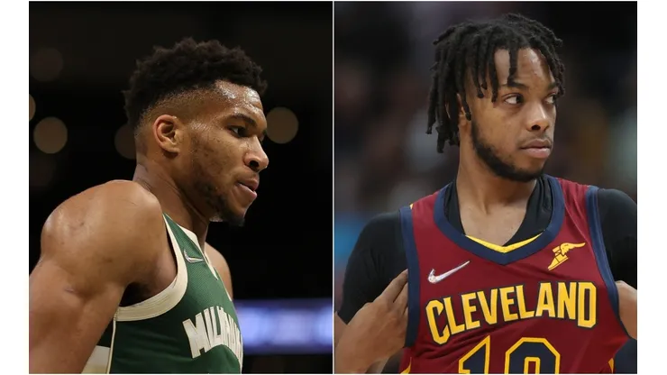 Giannis Antetokounmpo (Milwaukee) and Darius Garland (Cavaliers)