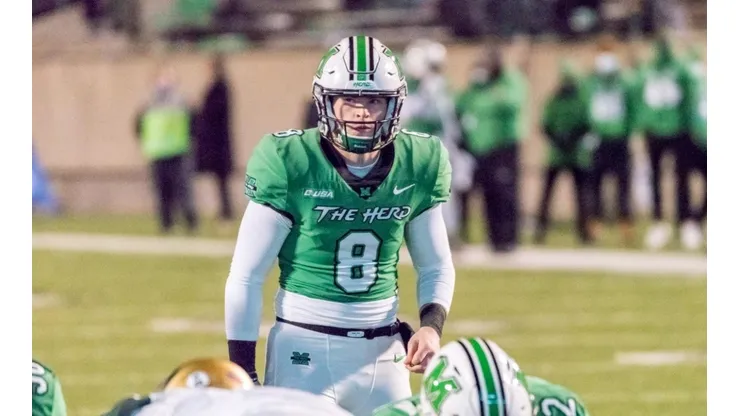 Quarterback Grant Wells of Marshall
