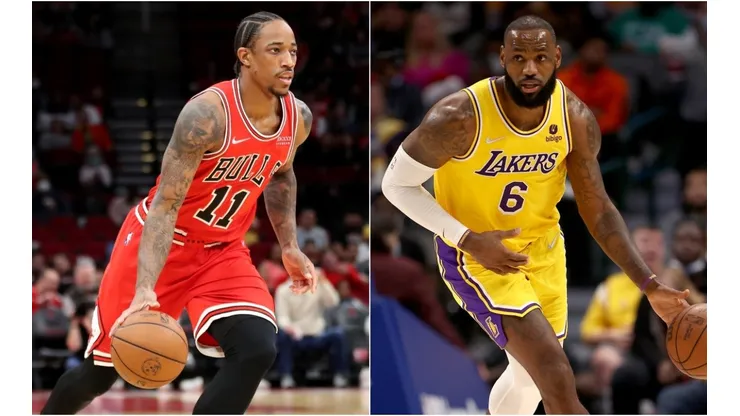 Demar DeRozan and LeBron James, scoring leaders for the Bulls and Lakers