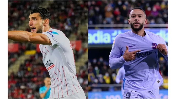 Rafa Mir and Memphis Depay, top scorers for Seville and Barcelona