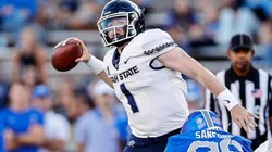 Quarterback Logan Bonner of Utah State Aggies