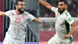 Naim Sliti of Tunisia (left) and Hocine Benayada of Algeria (right)