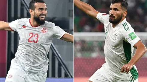 Naim Sliti of Tunisia (left) and Hocine Benayada of Algeria (right)