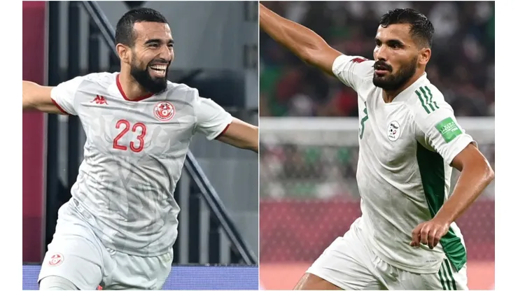 Naim Sliti of Tunisia (left) and Hocine Benayada of Algeria (right)