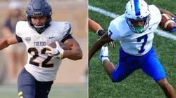 Bryant Koback of the Toledo (left) and DJ England-Chisolm of the Middle Tennessee (right)