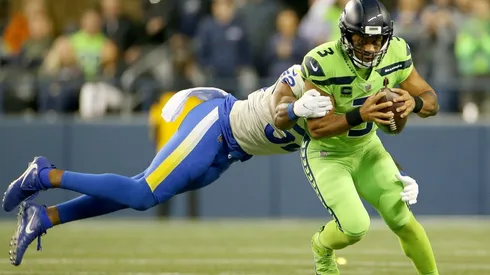 Seahawks QB Russell Wilson against the Rams earlier this 2021 NFL season.