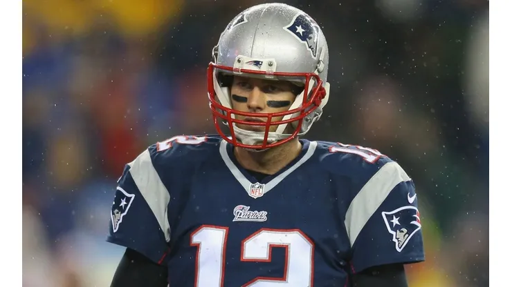 Tom Brady during the 2015 AFC Championship game between the Patriots and Colts.