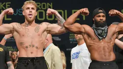 Jake Paul (left) and Tyron Woodley (right)
