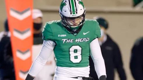 Quarterback Grant Wells of Marshall Thundering Herd