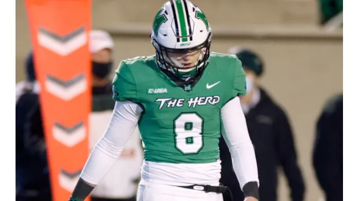Quarterback Grant Wells of Marshall Thundering Herd