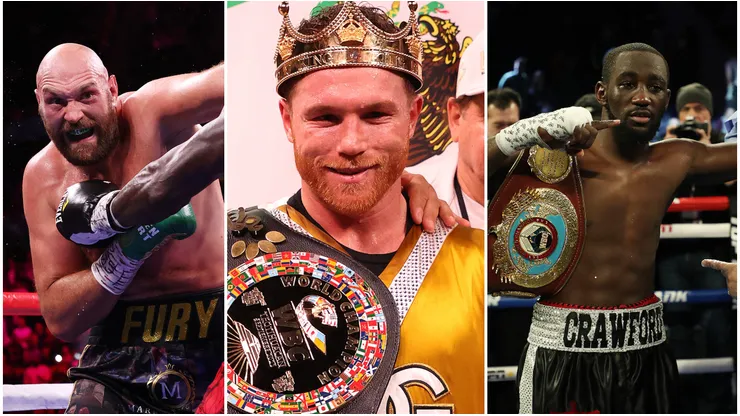 Tyson Fury, Canelo Álvarez, Terrence Crawford, Wold Champions