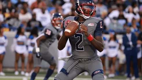 Quarterback Shedeur Sanders of Jackson State Tigers