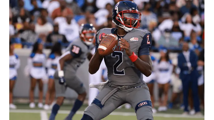 Quarterback Shedeur Sanders of Jackson State Tigers