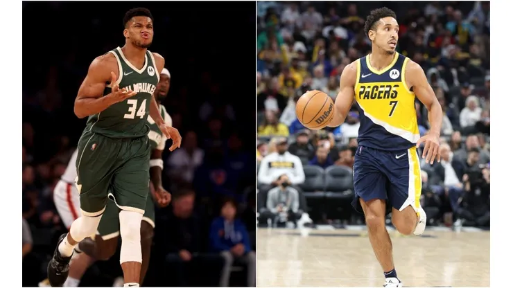 Giannis Antetokounmpo (Milwaukee) and Malcolm Brogdon (Indiana)