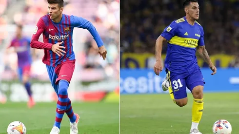 Gerard Piqué and Cristian Pavón, two of the top players from Barcelona and Boca Juniors